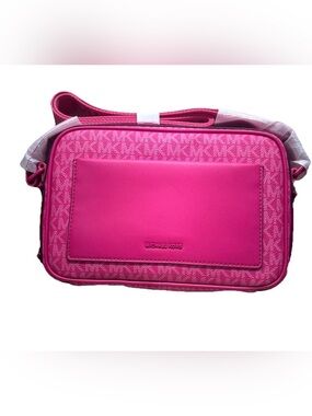 Michael Kors Maeve Large Signature Crossbody Bag-Rose Wild Berry